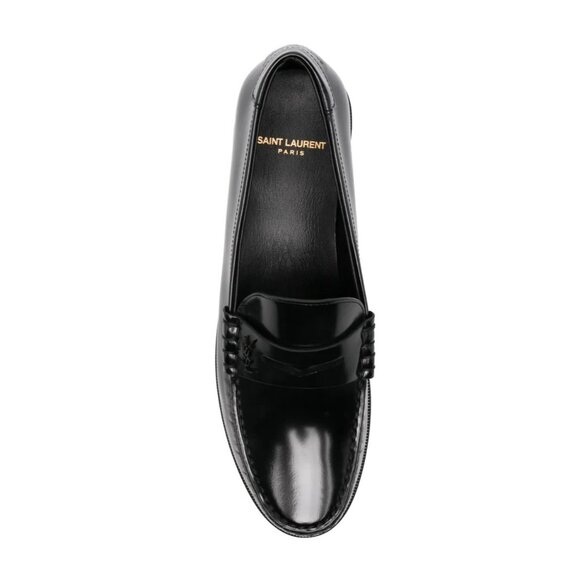 Saint Laurent Le Loafer Penny Loafers in Black - Picture 2 of 9